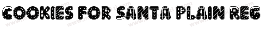 Cookies For Santa Plain Regular字体转换